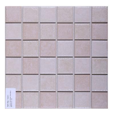 China Color Square Porcelain Parquet Interior Wall Mix Ceramic Mosaic Slabs for sale