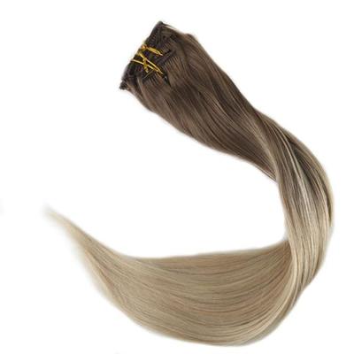 China Yamei Silky Straight Brazilian Hair Seamless Wave Clip In Hair Extension For White Woman Hair Extension Clip In Remy for sale