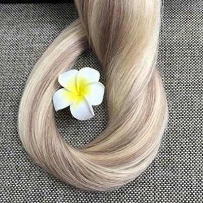 China New Color Balayage Factory Directly Cuticle Virgin Silky Straight Wholesale Double Wave Hair Drawn Weft for sale