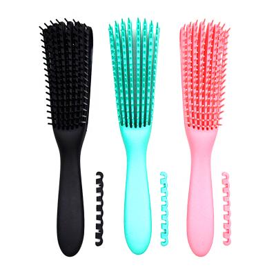 China Waterproof Women's Detangling Hair Brush Vented Hair Dryer Brush Eight Rows Octopus Bare Ribs Comb for sale