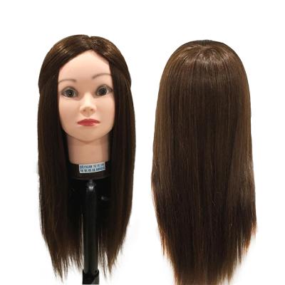 China Durable Hairstyle Headform Real Hair Practice Head Model for sale