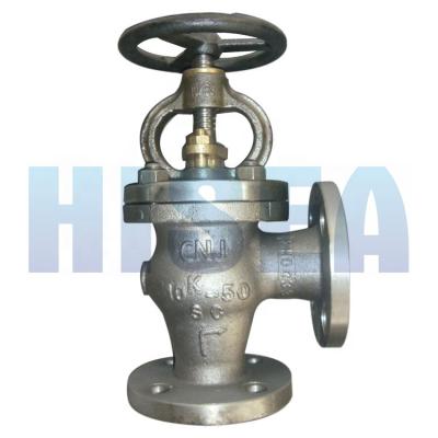 China Marine Use JIS Standard Marine Cast Steel Angle Valve JIS F7312 for sale