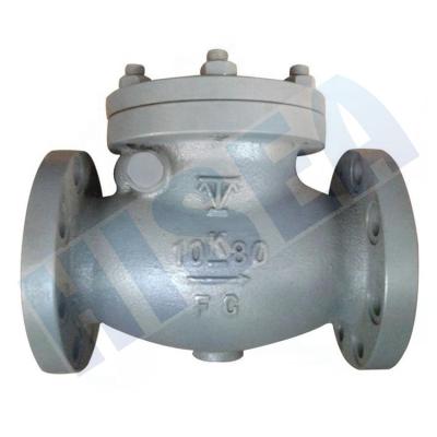 China Marine use jis 10k swing check valve marine jis F7373 for sale