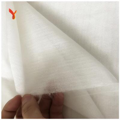 China Factory Supply Fusible Woven Knit PA Gum Stay White Brushed Fusible Interlining for sale