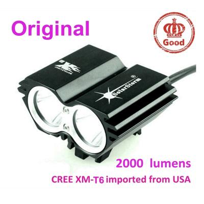 China Aviation aluminum 6063 2000 lumens led CREE XM-T6 solarstorm x2 bicycle bicycle front light for sale