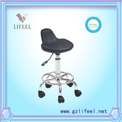 China Beautiful fashionable salon furniture barber chair stool with backrest footrest for sale