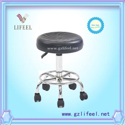 China Hot sale good quanlity wholesale fashionable salon furniture Barber chair stool with footrest for sale