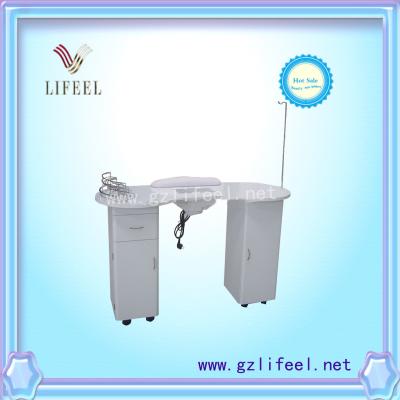 China Nail manicure table with dust collector nail desk nail salon equipment for sale