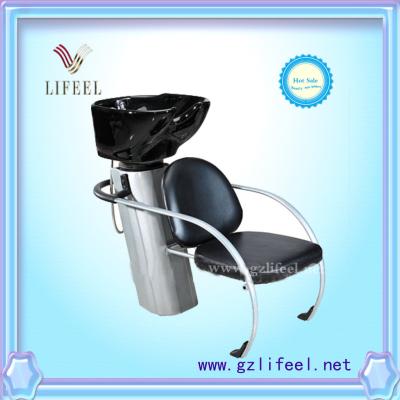 China fashional beauty salon furniture Black shampoo chairs for sale