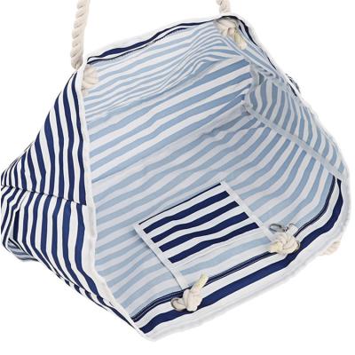 China Fashion Vintage Portable Cheap Folding Canvas Custom Recycled Tote Garment Bag With Zipper Beach Reusable Foldable Tendril Woven Tote Bags for sale