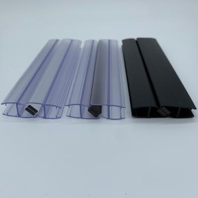 China Modern Bathroom Seal Shower Glass Door Waterproof PVC Sealing Strips for sale