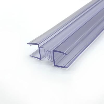 China Modern Two Edge Plastic Leak Door Bathroom Shower Door Glass Bound Waterproof Seal Strip For Hotel for sale