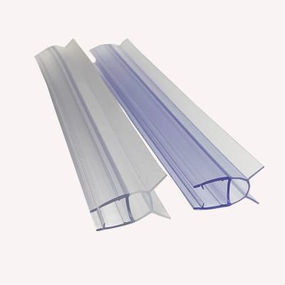 China Modern China Made Factory Price PVC Water Proof D Shape With Lip Edge Shower Door Seal Strip Soft Plastic for sale