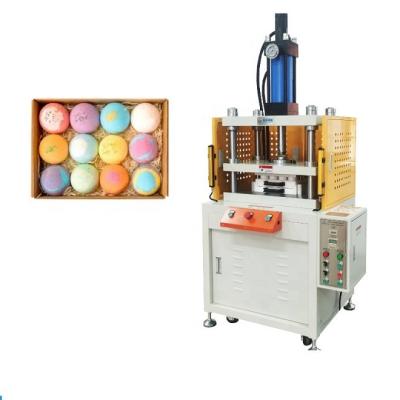 China Form Pneumatic Hydraulic Salt Bomb Balls Bubble Bath Shampoo Bar Solid Compression Press Making Machine Automatic for sale