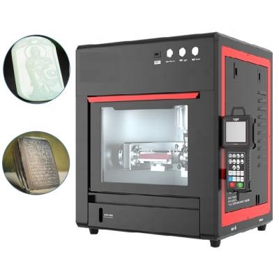 China Jewellry Mini Precision 3D Jade Stone CNC Gemstone Desktop Jewelry Stamping Machine Automatic Wood Lapidary Carving Engraving Machine for sale