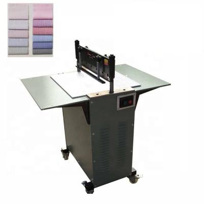 China Semi Automatic Fabric Textile Cutting Machine Sample Fabric Straight Knife Zigzag Knife Cutting Machine Table for sale