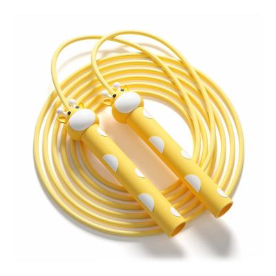 China Cartoo Adjustable Length Speed ​​PVC Custom Logo Weighted Jump Rope For Fitness Exercise for sale