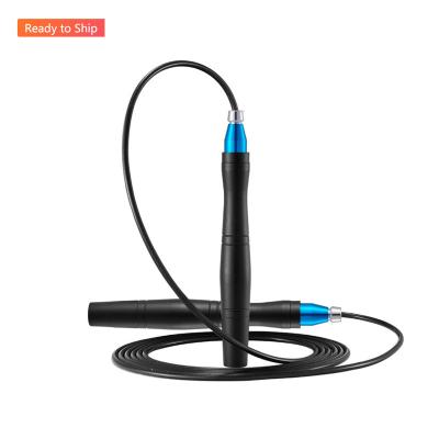 China Steel wire+PVC+PP heavy jump rope with adjustable weighted jump rope high-speed professional self locking skipping rope for sale