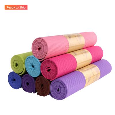 China Factory Price Direct Sales PVC/TEM Soft Yoga Mat For Yoga Fitness Hot Selling Natural Custom Made OEM Customized Logo Color for sale