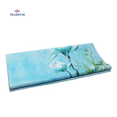 China 2021 New Trend Natural Rubber Suede Ultra Thin Portable Non-Slip Side Yoga Mat Double Yoga Mat 1 Mm 2 Layer Waterproof Mats for sale