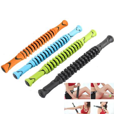 China Deep Body Muscle Roller Massage Stick Speed ​​Acupuncture Point Relaxation Yoga Female Column Fascia Pilates Bar Stick for sale