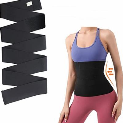 China Custom Logo Bandage Band Tummy Waist Wrap Waist Trainer Antibacterial Antibacterial Tummy Belt Shaper For Belly Lose Weight for sale