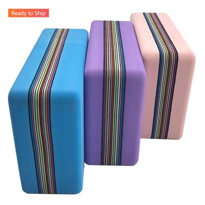 China Hot Selling Durable Custom Design EVA Yoga Block High Quality Non-Slip Lightweight Outdoor for sale