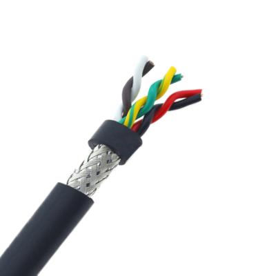 China PVC jas 2*1,5 mm 2*2,5 mm 2*4 mm 2*6 mm Twisted Pair Copper Core Shield Flexible Cable Te koop