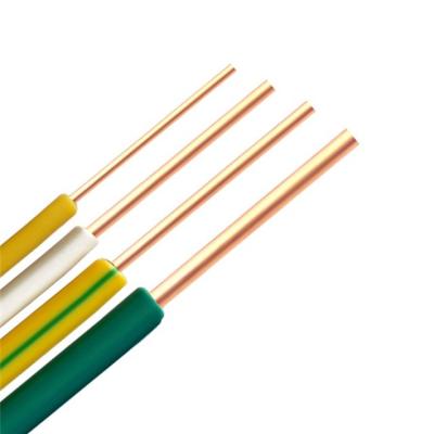 China 22AWG 18AWG Solid Wires H07V-U PVC Insulated Electrical Wire Cable for Building Wiring for sale