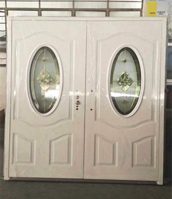 China Residential Security Doors Exterior Bulletproof Cheap Steel In Bahamas With Customization Color And Design for sale