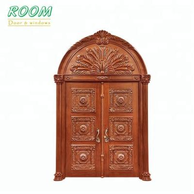 China Swing Carved Indian Wood Double Door for sale