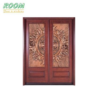 China Modern Swing Narra Wood Carving Door Design for sale