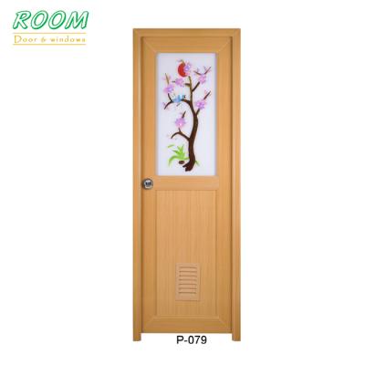 China Glass Swing PVC Bathroom Door Design Price for sale