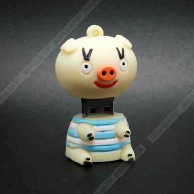 China Lovely cartoon pink pig usb flash drive 4GB 8GB 16GB 32GB Pendrive memory stick disk pen drive for sale