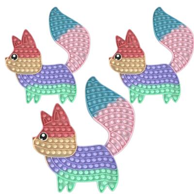 China Toy Silicone Push Bubble Educational Funny Fidget Toys 40cm Big Squirrel Pushing Noise Stir Toy Game For Anti Sensory Stres for sale