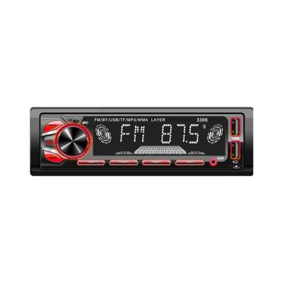 China 2021 Hot Selling High Power Portable Car Stereo Player With Built-in SD Microphone Car Audio for sale