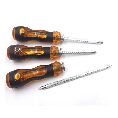 China Factory Price Plastic Adjustable Head Retractable Screwdriver With 2 In 1 Handle Plastic Screwdriver for sale