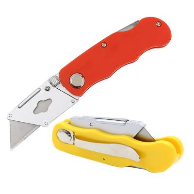 China Stainless Steel Folding Knife Box Cutters Utility Pocket Knife for sale