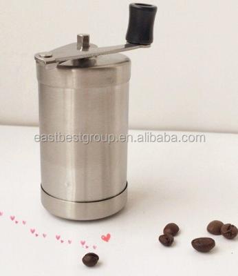 China 304 Stainless Steel Coffee Grinder EB937 Manual Portable Stainless Steel Coffee Grinder Ceramic Burrs for sale