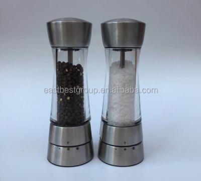 China Sustainable Acrylic Manual Stainless Steel Salt And Pepper Grinder Model No. EB503 for sale