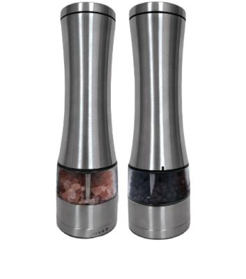 China Sustainable 4AA Battery Operated Electric Salt And Pepper Mill EB869 for sale