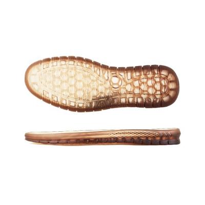 China Non-Slip PVC Pattern Transparent Soft Non-Slip Sole For Men for sale