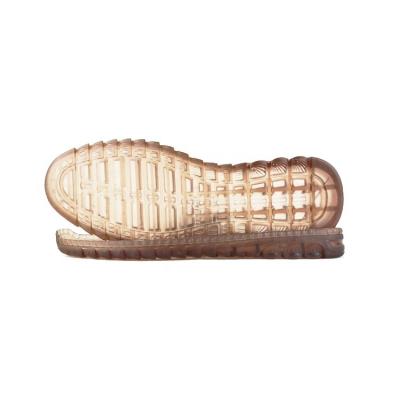 China Non-Slip PVC Pattern Transparent Soft Non-Slip Sole For Men for sale