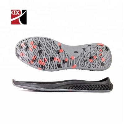 China Factory direct sales rubber two colors of fashionable men's shoe rubber colored adhesive sole for sale