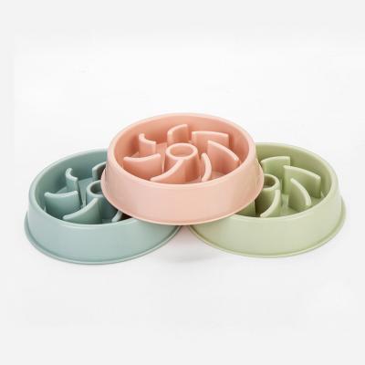 China PP Fashion Style Hot Sale Dog Cat Feeder Bowl Pet Slow Food Bowl Portable Pet Bowl for sale