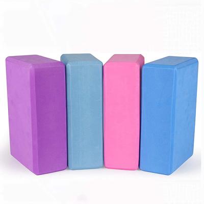 China Custom Yoga 180g High Density Brick Home Exercise Colorful Brick Soft Non-Slip Yoga Blocks EVA Foam Blocks Light Weight Yoga Blocks for sale