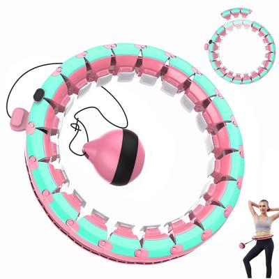 China size & High Quality Adjustable Detachable Weighted Smart Circle Abdomen Exercise Hoola Circles Fitness Training Weight Loss Smart Circle for sale