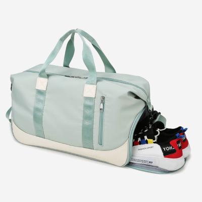 China Gym/Travel/Yoga/Sports/Multifunctional Shoulder Tote Bag Sports Gym Bag Weekender Travel Fleece Workout Bag with Wet Pocket and Shoes Compartment for sale