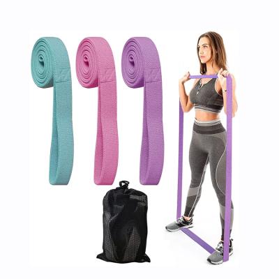 China OEM Durable Home Gym Long Elastic Band Resistance Bands Set Fabric Exercise Pull Up Bands Fitness Loop Stretch Body Bands for sale