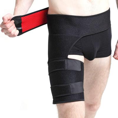 China Hip Pain Relief Adjustable Hip Groin Support Stabilizer and Hip Brace Thigh Compression Sleeve for Hip Pain Relief for sale